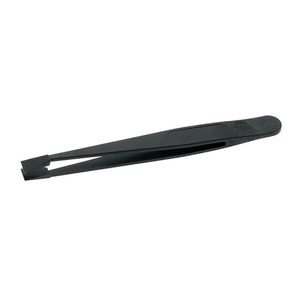 ESD Plastic Tweezers 710 Wide, Flat Tips