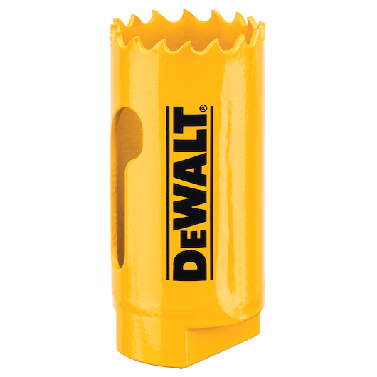 DeWALT® DAH180017 Hole Saw, 1-1/16 in Dia, 1-3/4 in D Cutting, Bi-Metal Cutting Edge, 1/2-20 Arbor
