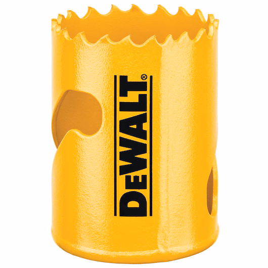 DeWALT® DAH180026 Hole Saw, 1-5/8 in Dia, 1-3/4 in D Cutting, Bi-Metal Cutting Edge, 5/8-18 Arbor