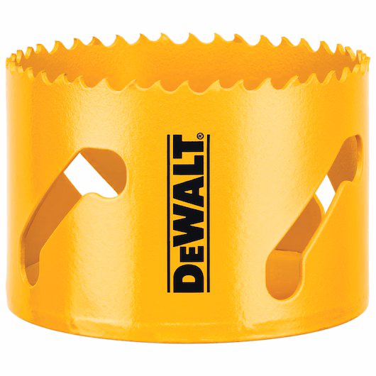DeWALT® DAH180050 Hole Saw, 3-1/8 in Dia, 1-3/4 in D Cutting, Bi-Metal Cutting Edge, 5/8-18 Arbor