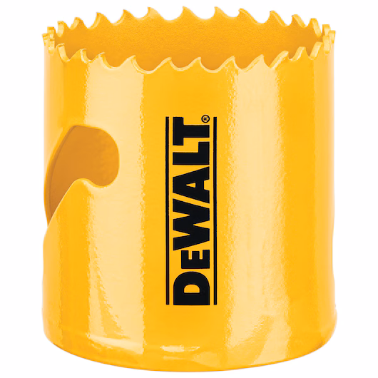 DeWALT® DAH180098 Hole Saw, 2-3/16 in Dia, 1-3/4 in D Cutting, Bi-Metal Cutting Edge, 5/8-18 Arbor