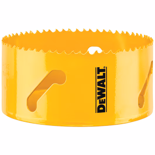 DeWALT® DAH180101 Hole Saw, 4-5/8 in Dia, 1-3/4 in D Cutting, Bi-Metal Cutting Edge, 5/8-18 Arbor