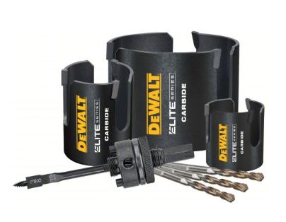 DeWALT® DAH47MMSET Hole Saw, 2.125 to 3.625 in Dia, 1-3/4 in D Cutting