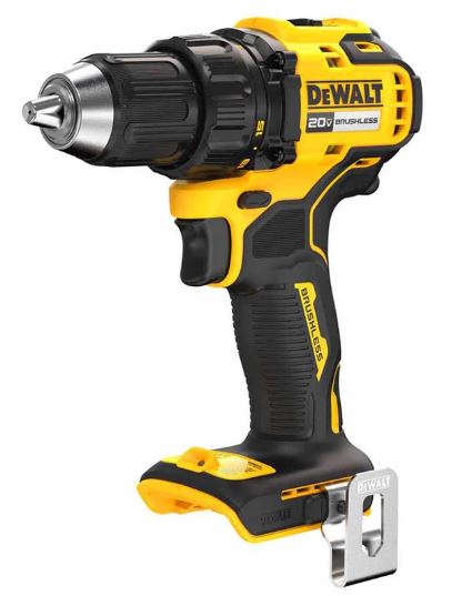 DeWALT® DCD793B Cordless Drill, 0.5 in Chuck, 20 V, 0 to 450/0 to 1650 rpm No-Load, 6.38 in OAL