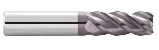 Garr 61238 Corner Radius & Corner Chamfer End Mills 1/4in Milling Dia, 3/4in LOC, 2-1/2in OAL, 4 Flutes, Carbide