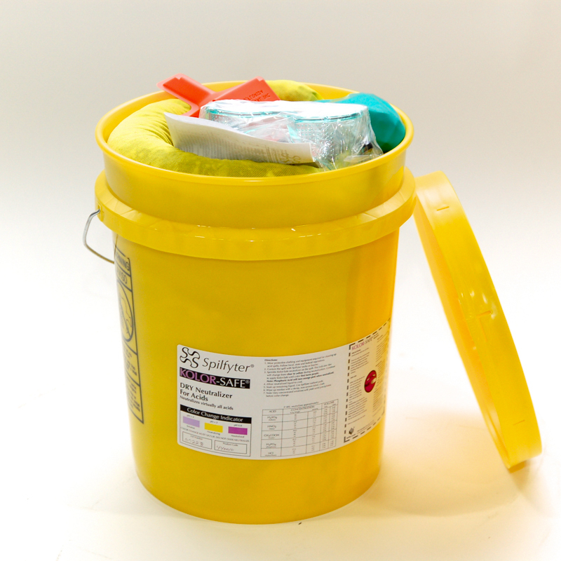 Spilfyter  Grab & Go® Acid Neutralizing Powder Bucket Spill Kit