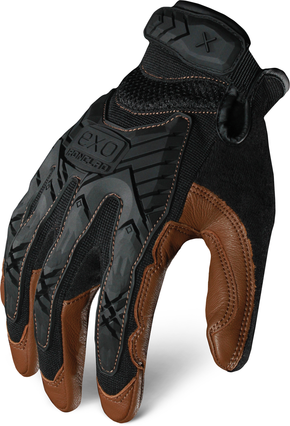 EXO™ IMPACT LEATHER, BLACK/BROWN