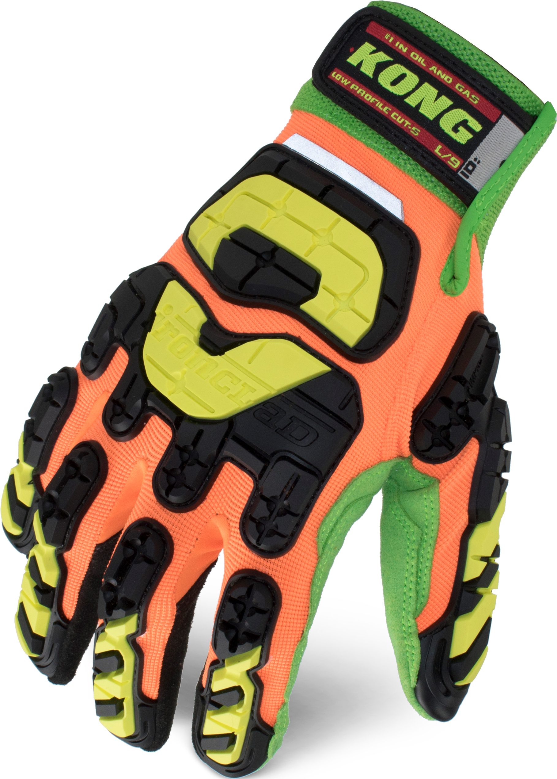 KONG® LPI CLOSED CUFF CUT IVE™, ORANGE, SZ S