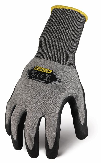 COMMAND™ A4 MICROFOAM NITRILE, GREY/BLACK, SZ XXL