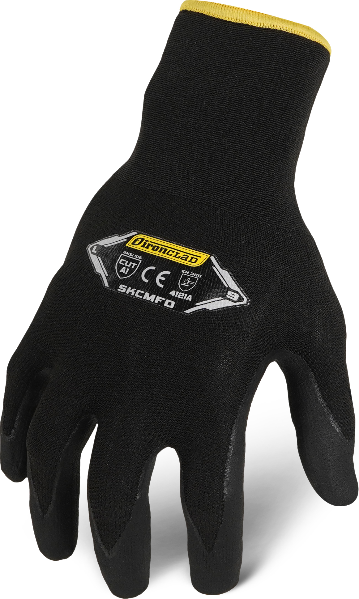 COMMAND™ MICROFOAM NITRILE DOTTED, BLACK, SZ XXL
