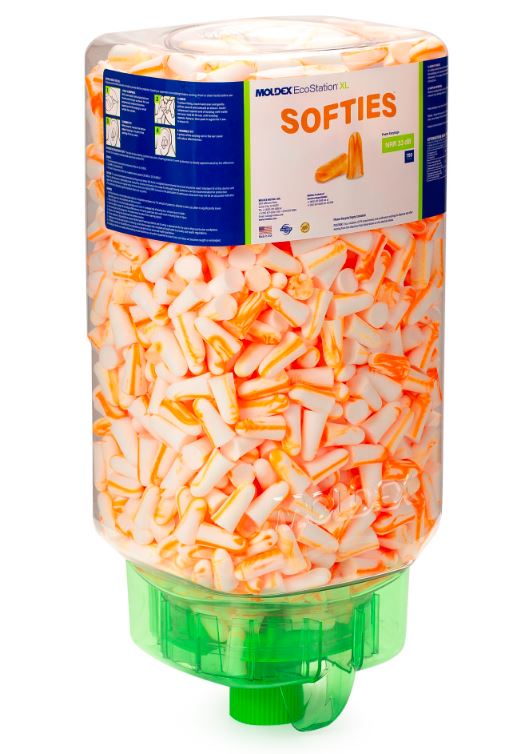 Moldex Softies® EcoStation® XL Uncorded Disposable Foam Earplug Dispenser 6531, NRR 33 dB