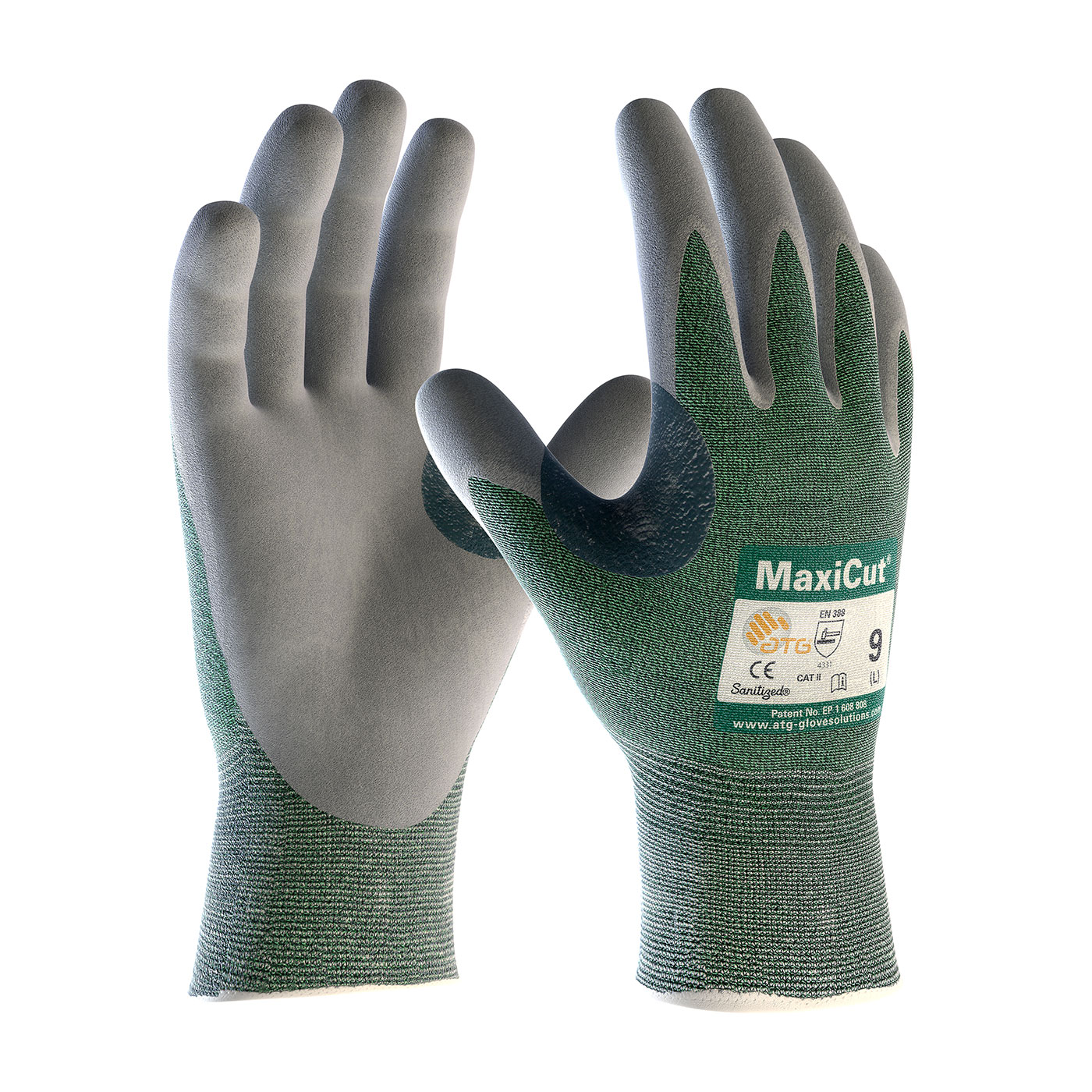 PIP® MaxiCut® 3 18-570/M Breathable Unisex Cut Resistant Gloves, M, MicroFoam/Nitrile Coating, Glass/Lycra®/Nylon/Polyester, Continuous Knit Wrist Cuff, Resists: Abrasion, Chemical, Cut, Oil, Puncture and Tear, ANSI Cut-Resistance Level: A2