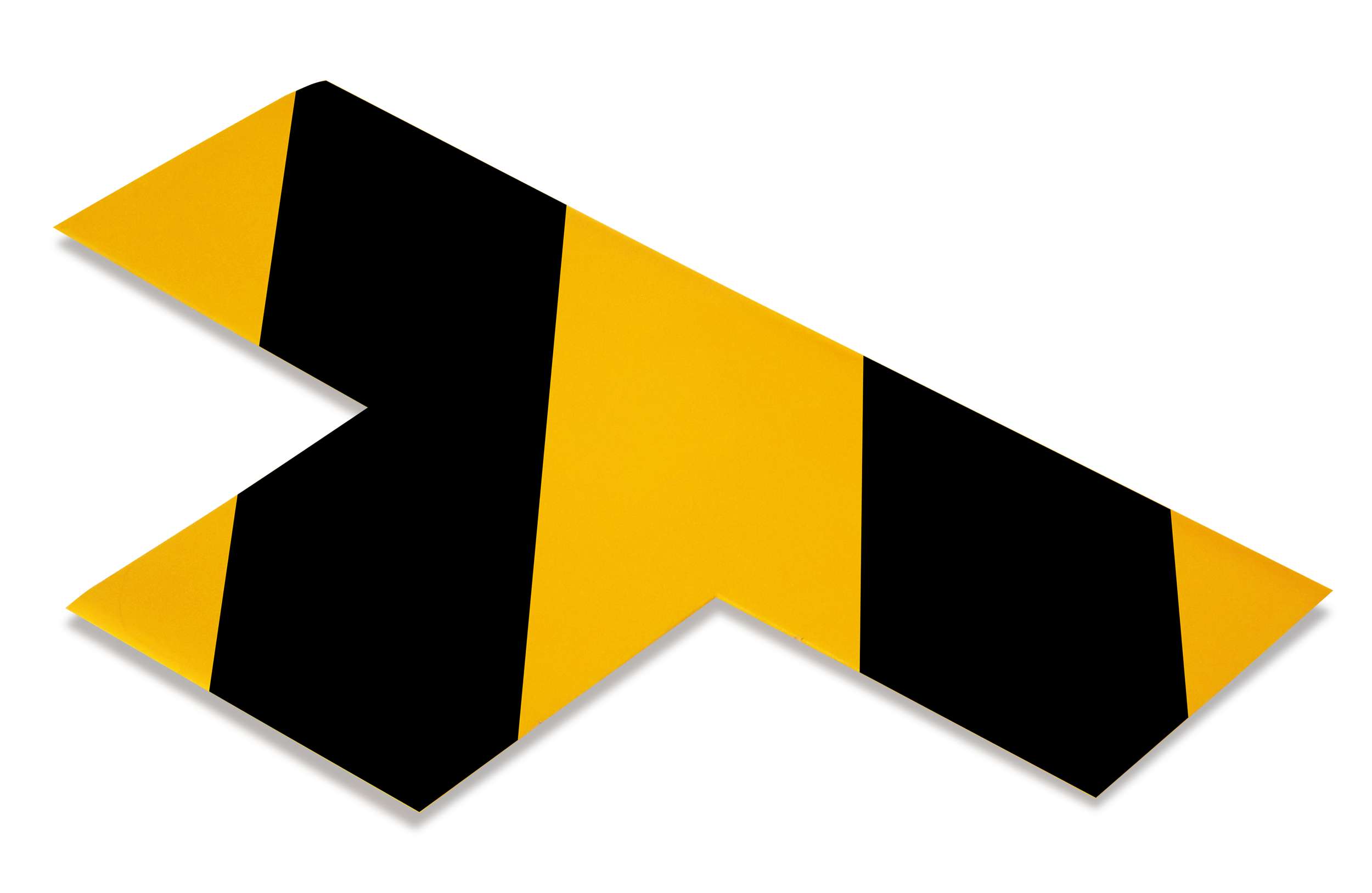 Mighty Line 3" Wide YELLOW T w Black Chevrons - 100 Pack