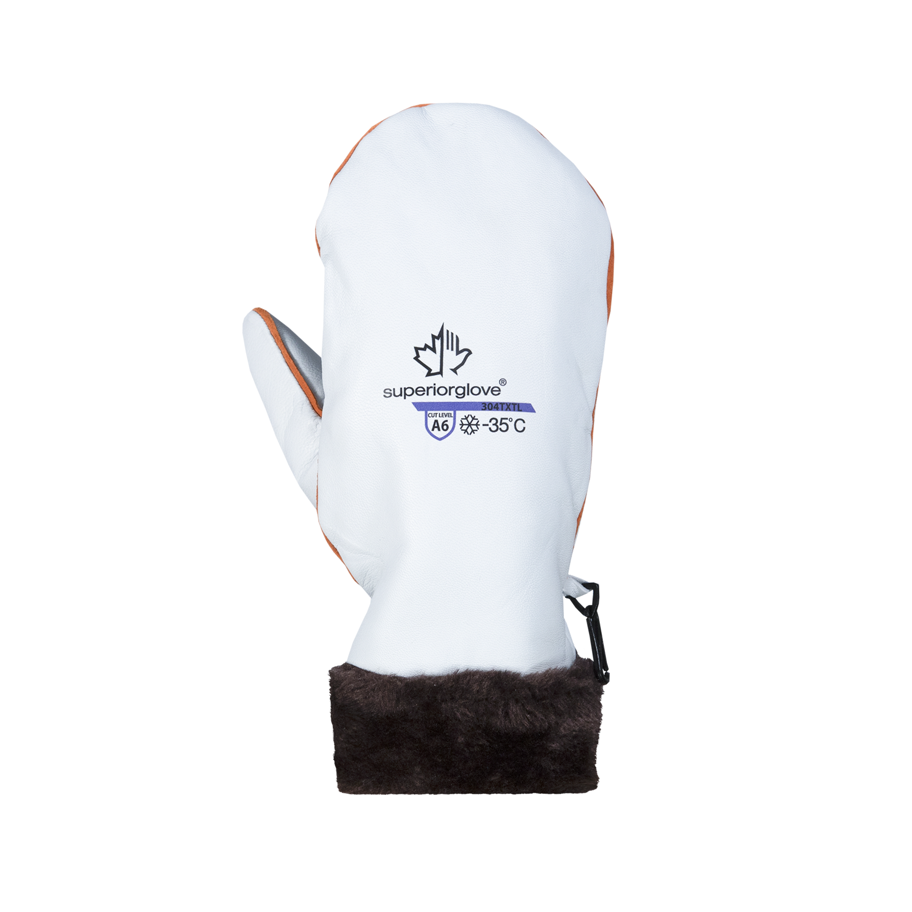 MITT COLD CUT A6 LEATHERVP SW WHT XL