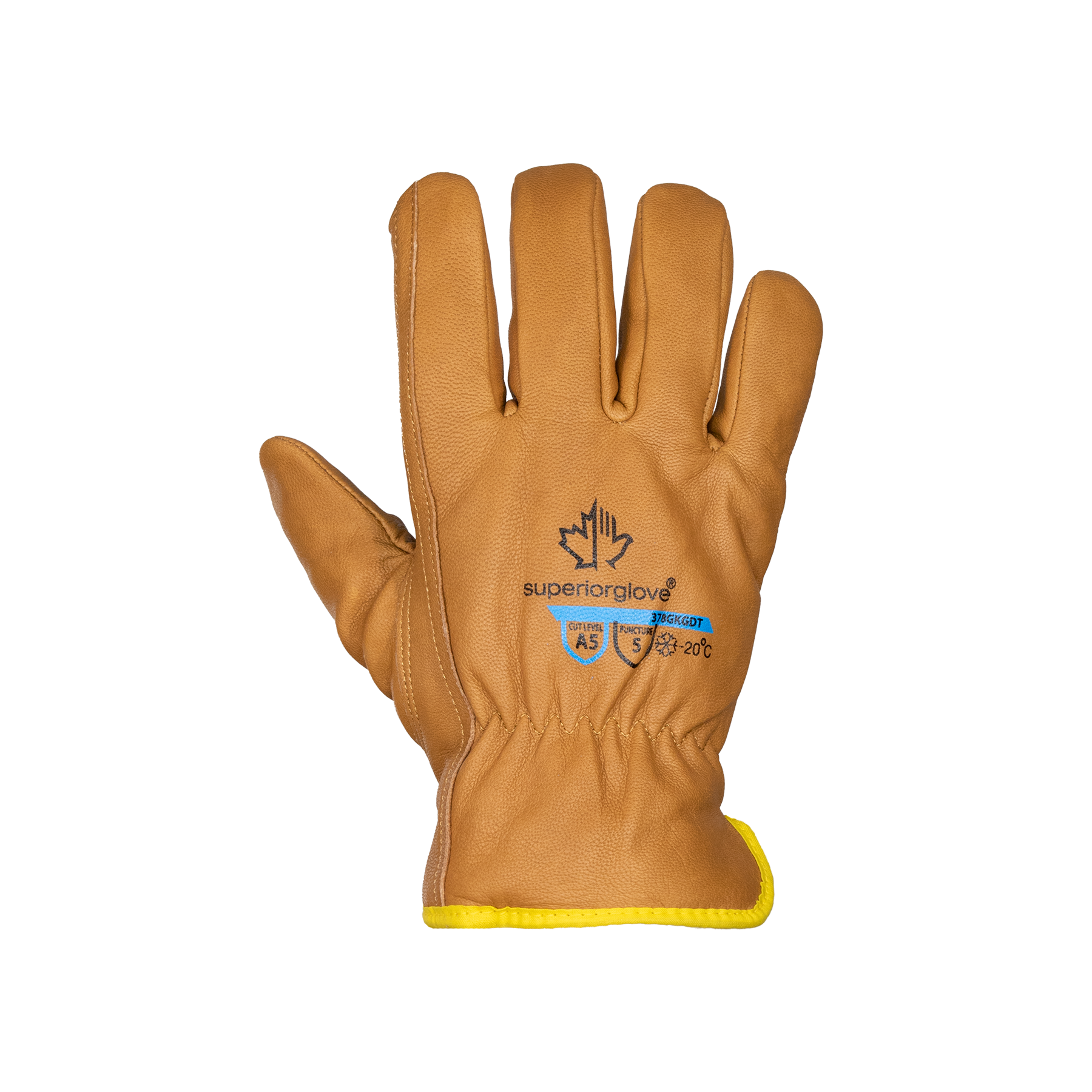GLOVE COLDCUT A5 LEATHER VP SW TAN L