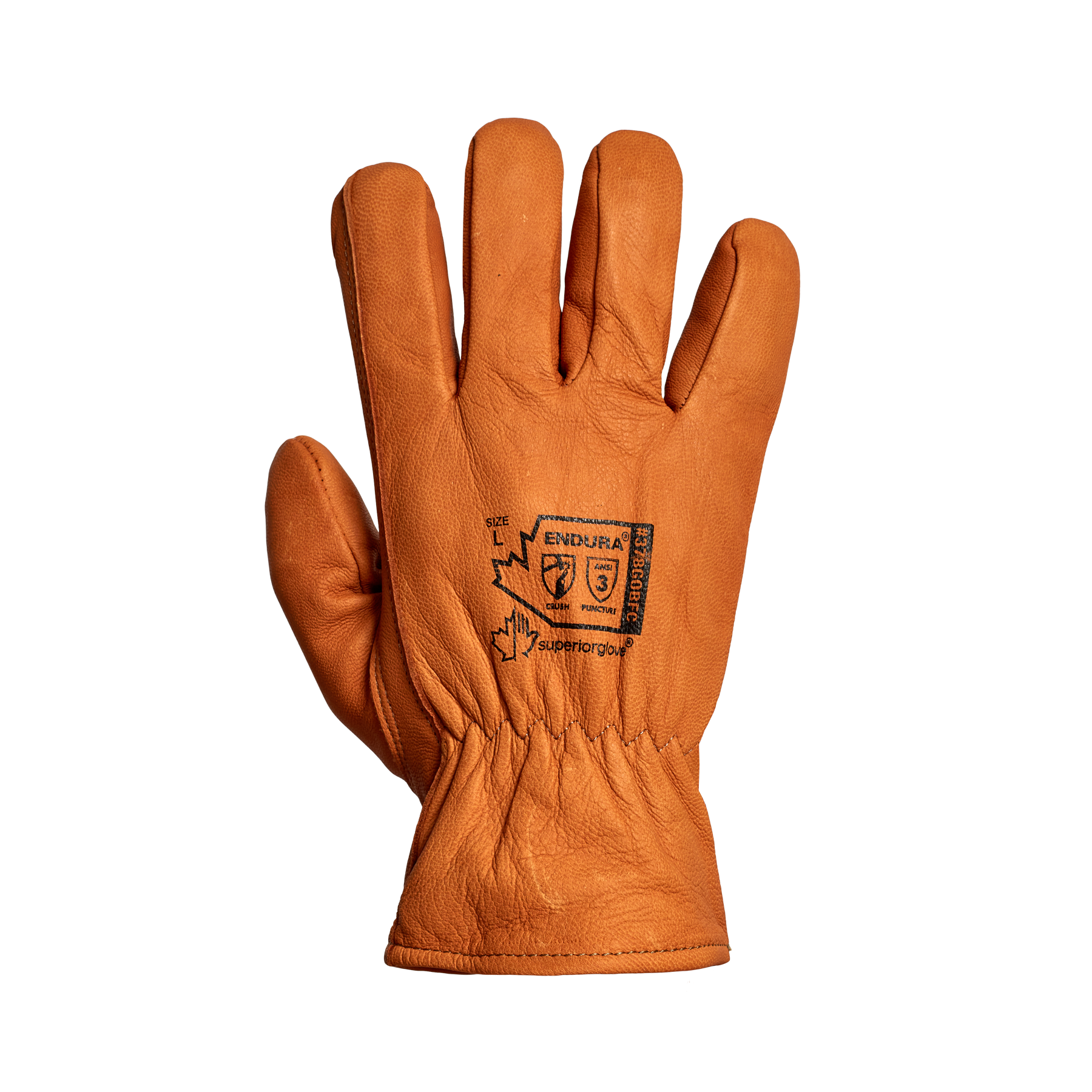 GLOVE FINGERTIP CRUSH PROTECTION TAN 2XL