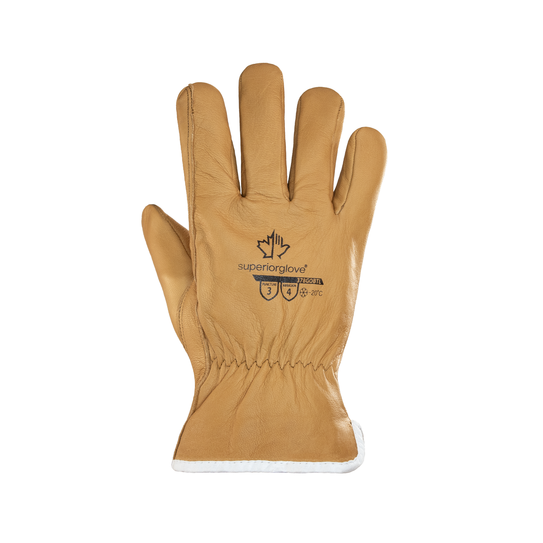 GLOVE COLD RATED LEATHER VP SW TAN S