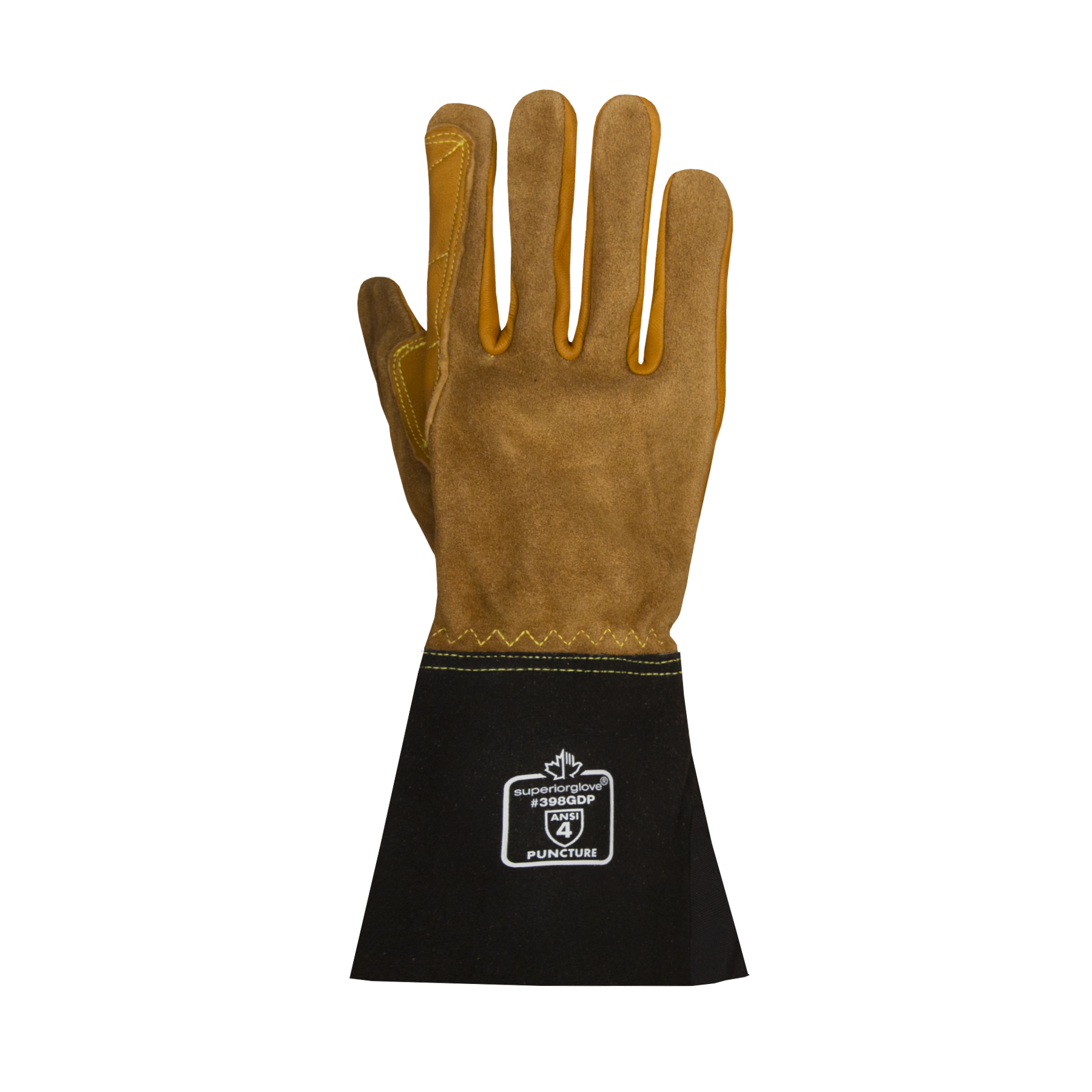GLOVE LTHR DOUBLE LTHR PALM VP TAN M