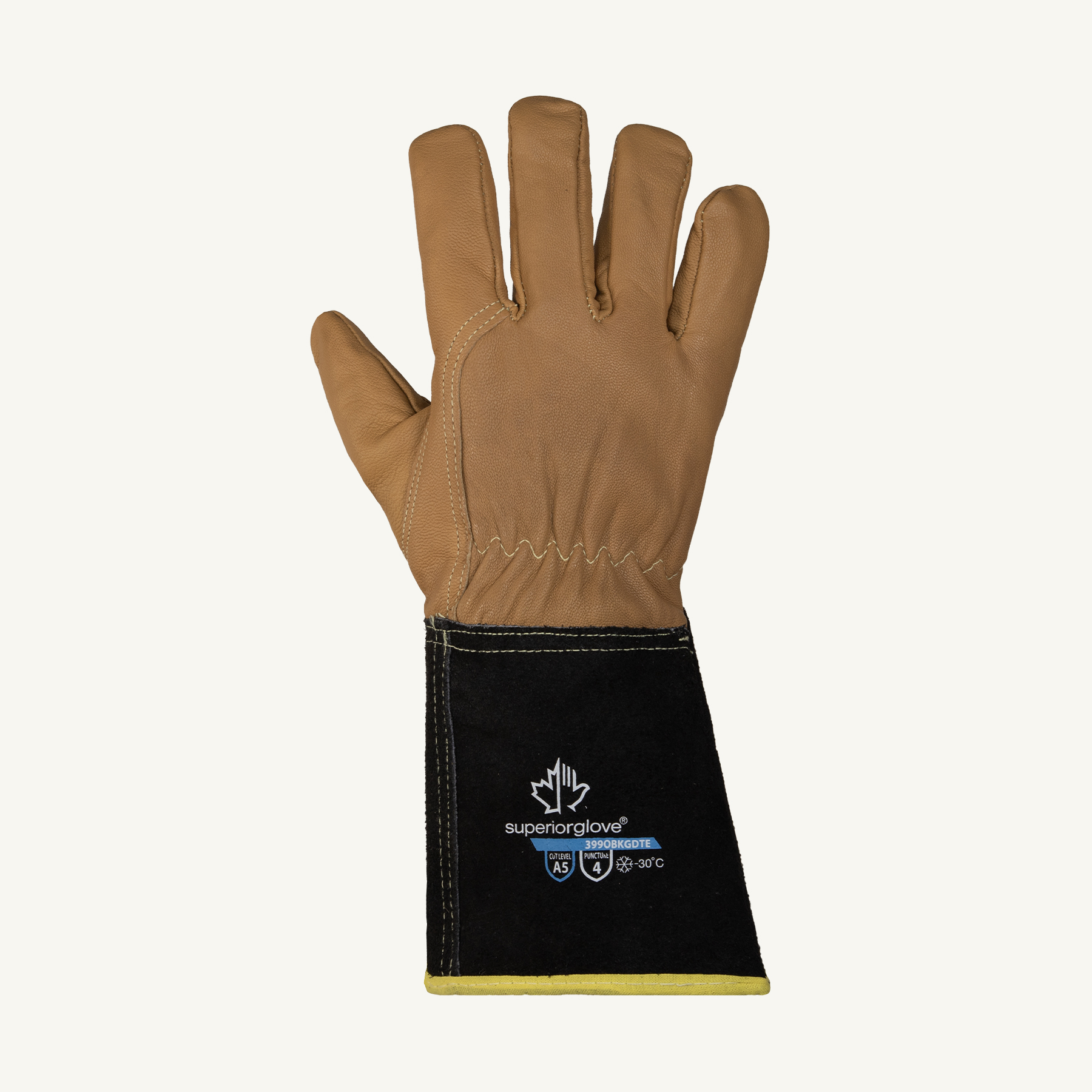 GLOVE COLD RATED LEATHER CUT A5 BROWN XL