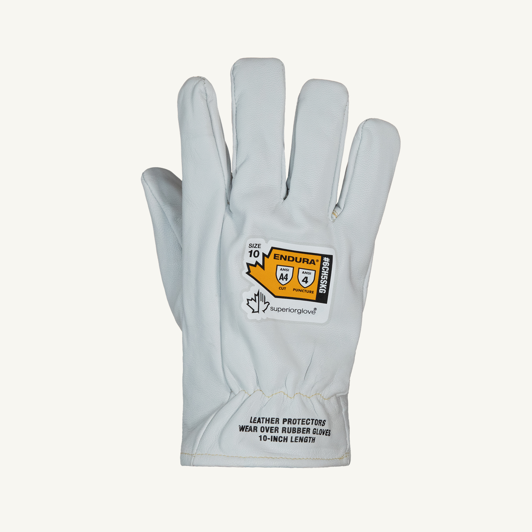 GLOVE CUT A4 LEATHER CLASS00 VOLT WHT 10