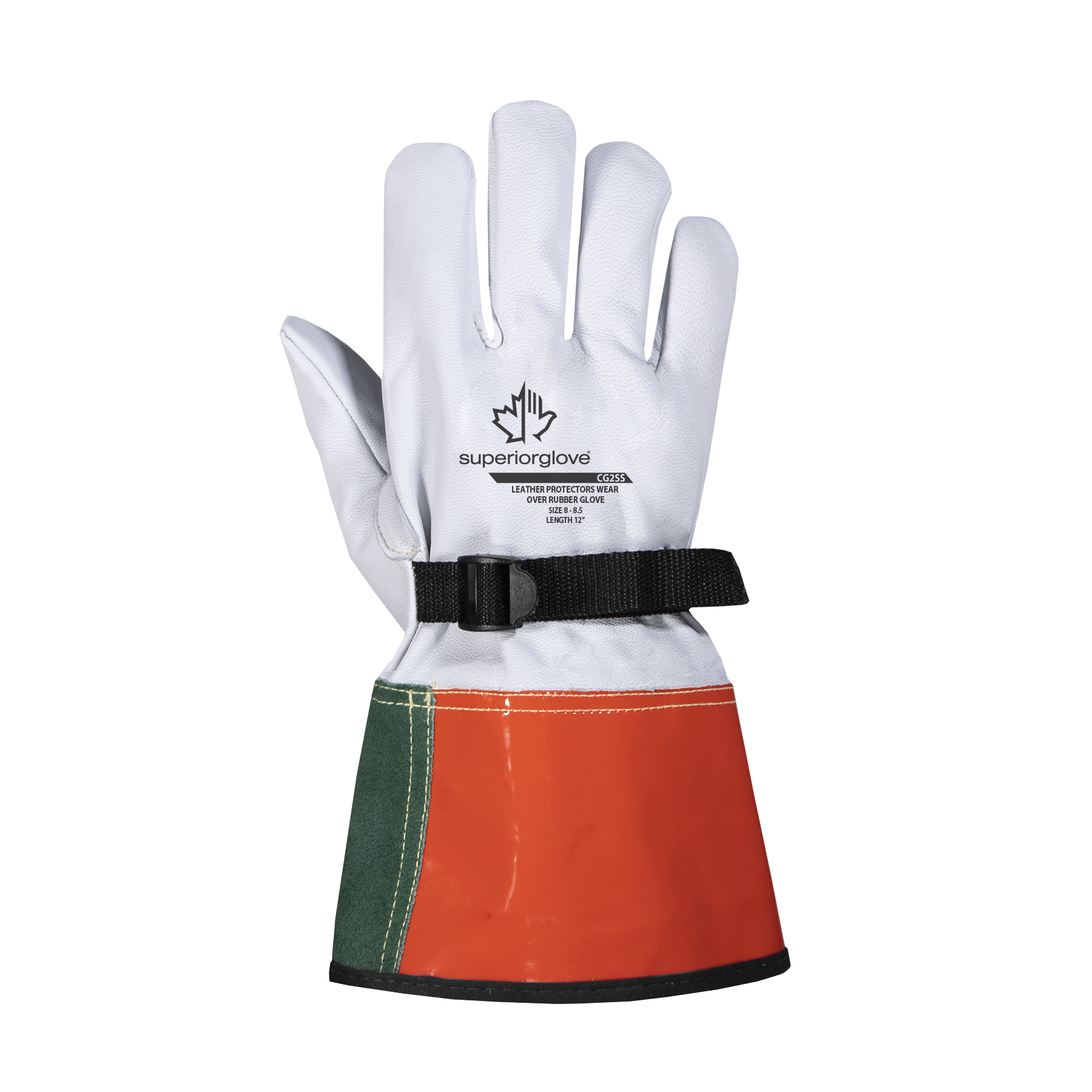 GLOVE 12IN LEATHER CLASS 2 VOLT WHITE 11