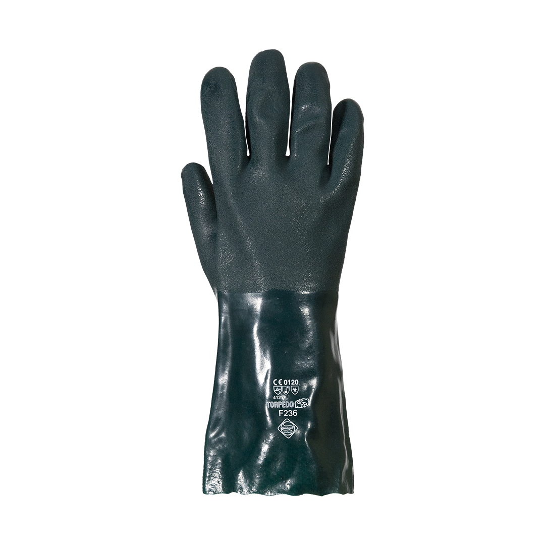 GLOVE DOUBLE DIP CHEMICAL PVC VP GRN 10