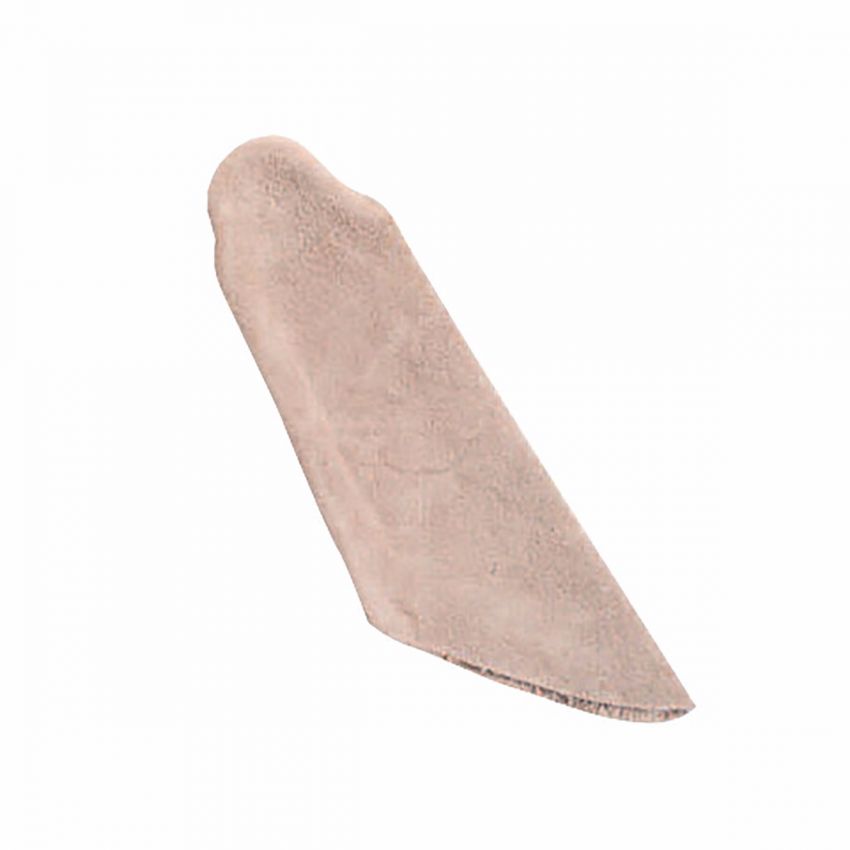 GLOVE FINGER COTS LEATHER TAN S