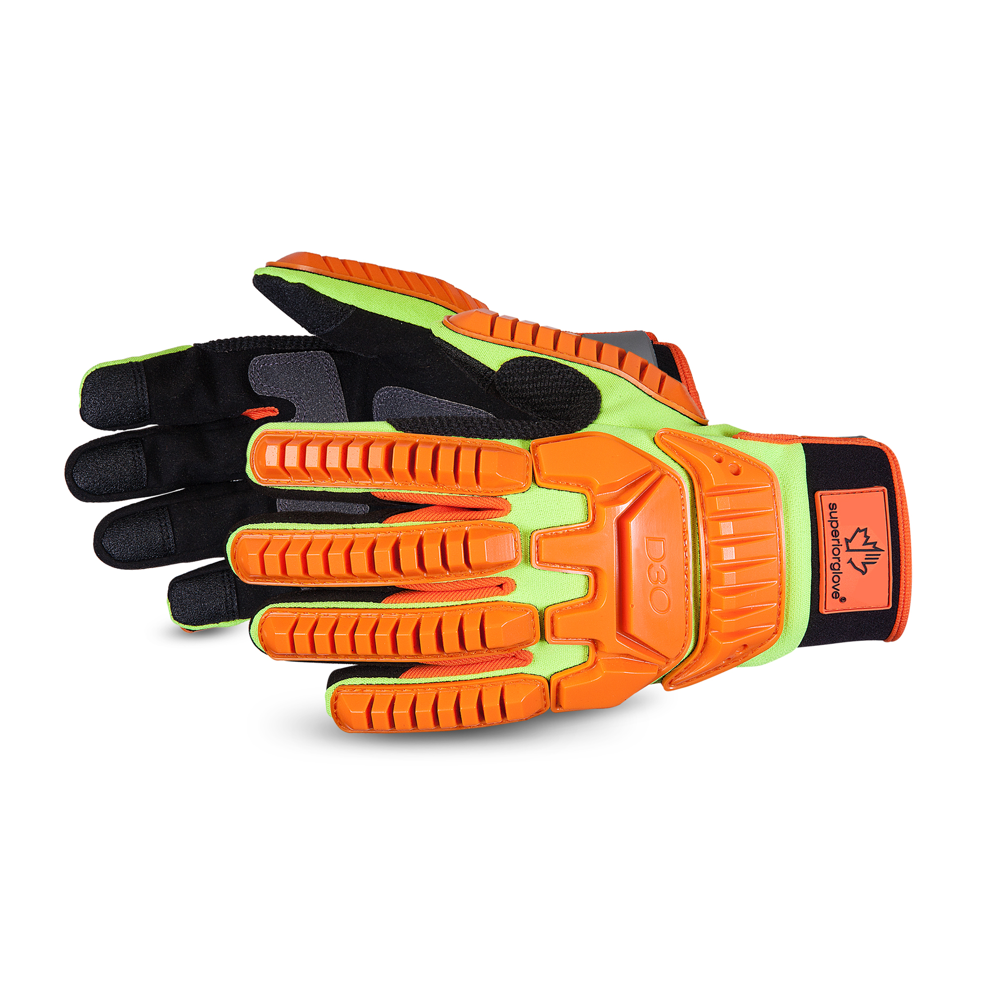 GLOVE HIVIZ IMPACT 2 MECHANICS HVGREEN M