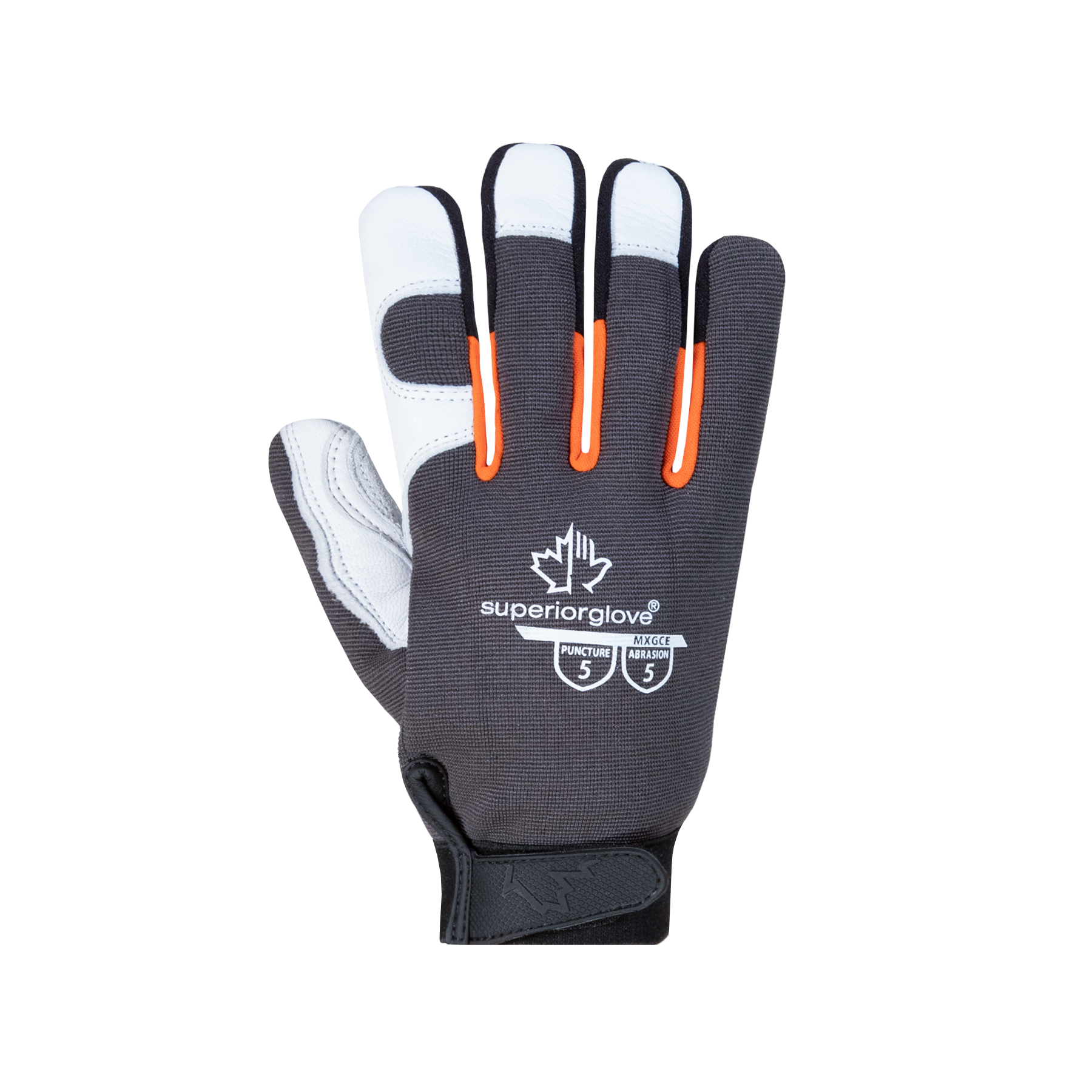 GLOVE SPANDEX NYLON LEATHER VP SW BLK L