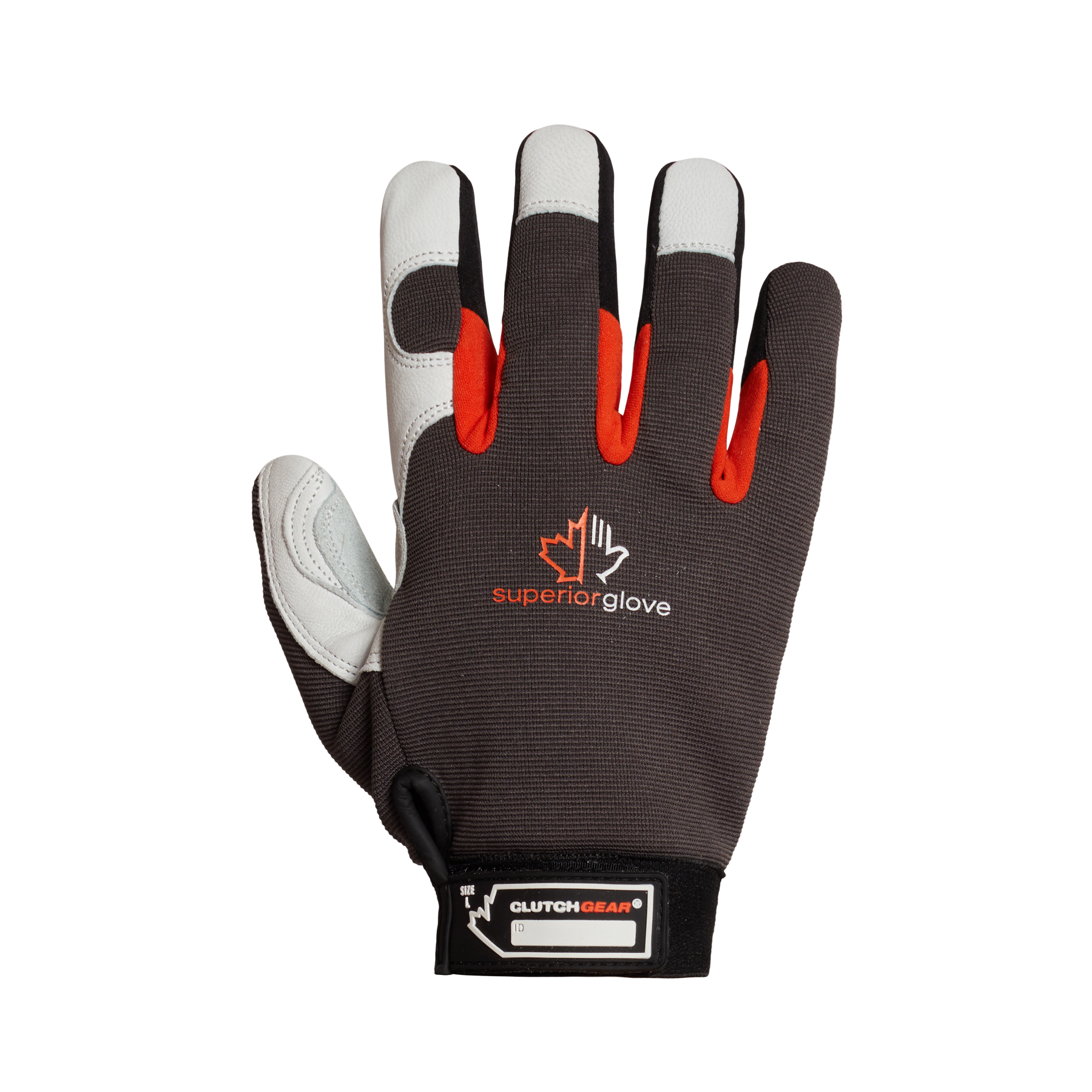 GLOVE COLD LEATHER SPANDEX VP BLK L