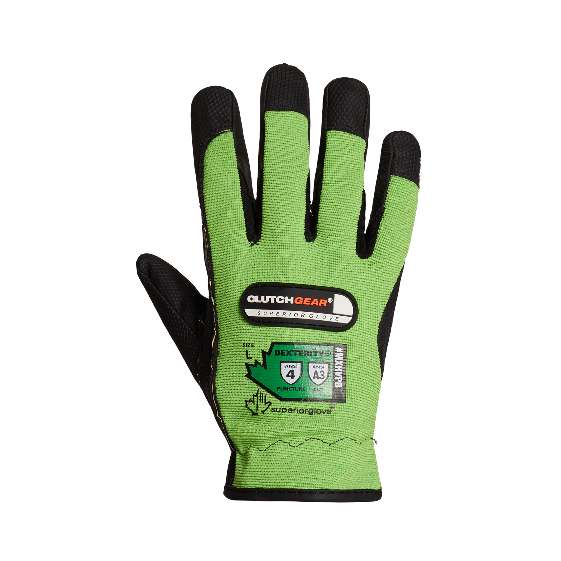 GLOVE CUT A3 HYPODERMIC 4 PALMS GRN XL