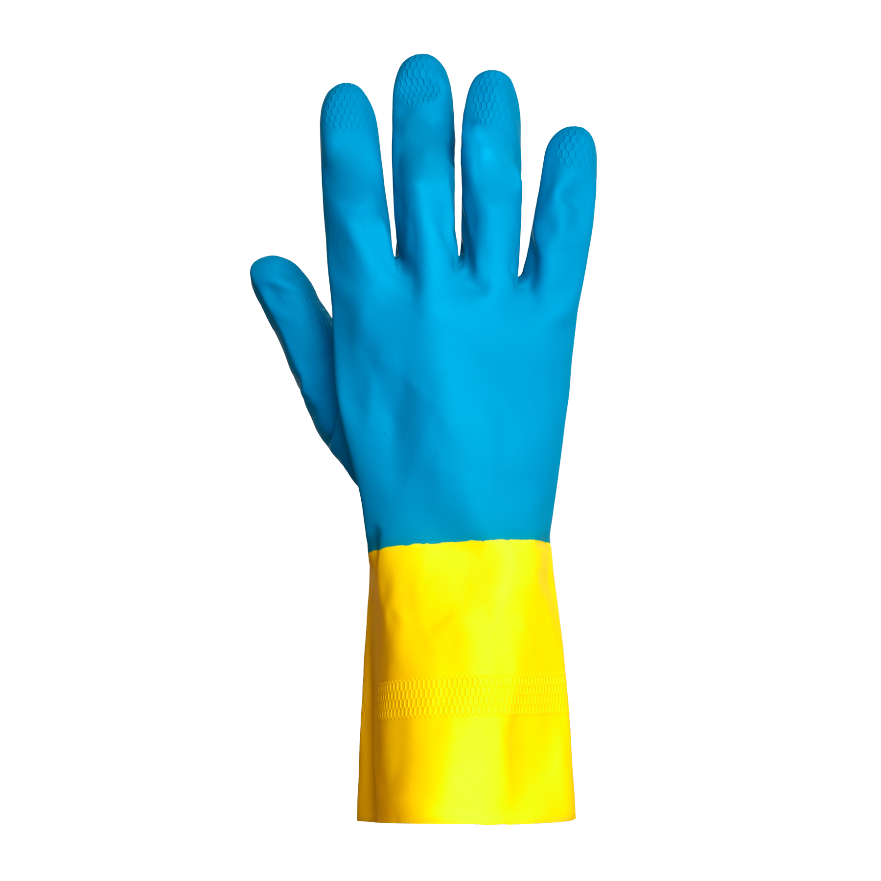 GLOVE RESISTANT CHEMICAL SZ 10 BL/YEL