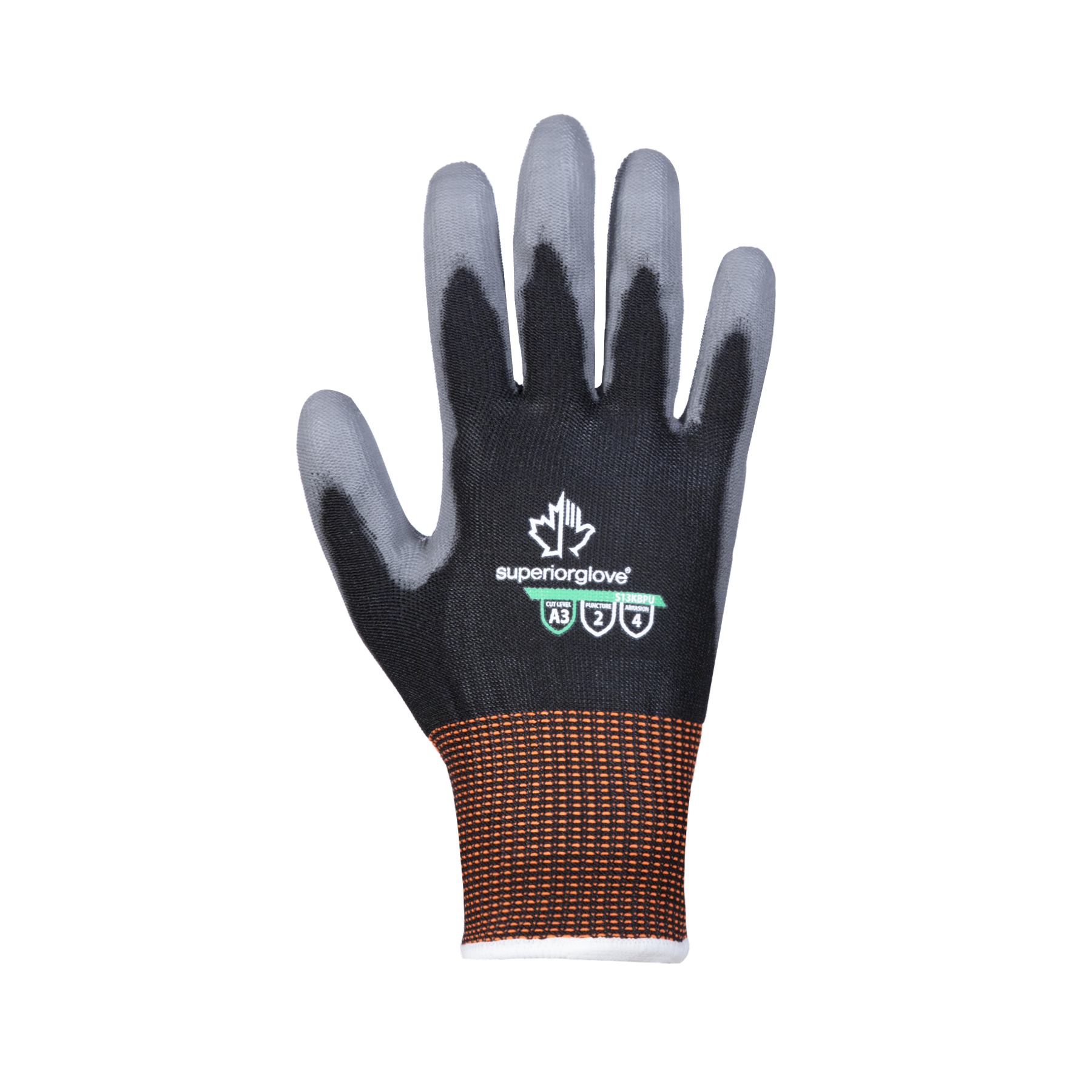 GLOVE LOW LINT CUTA3 PU PALMS VP BLK 9