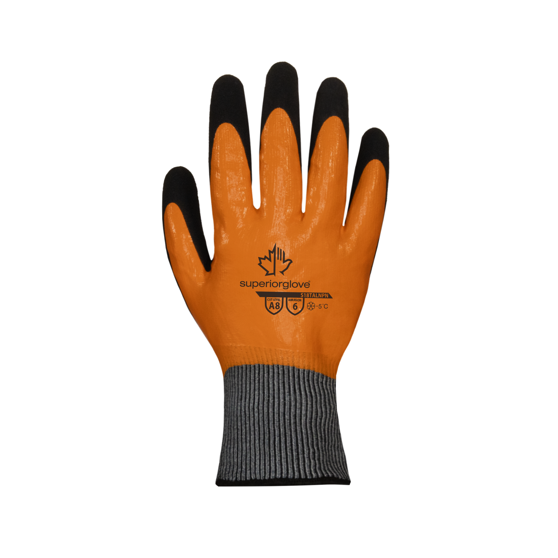 GLOVE WNTR CUTA8 DOUBLE COATD VP ORNG 10