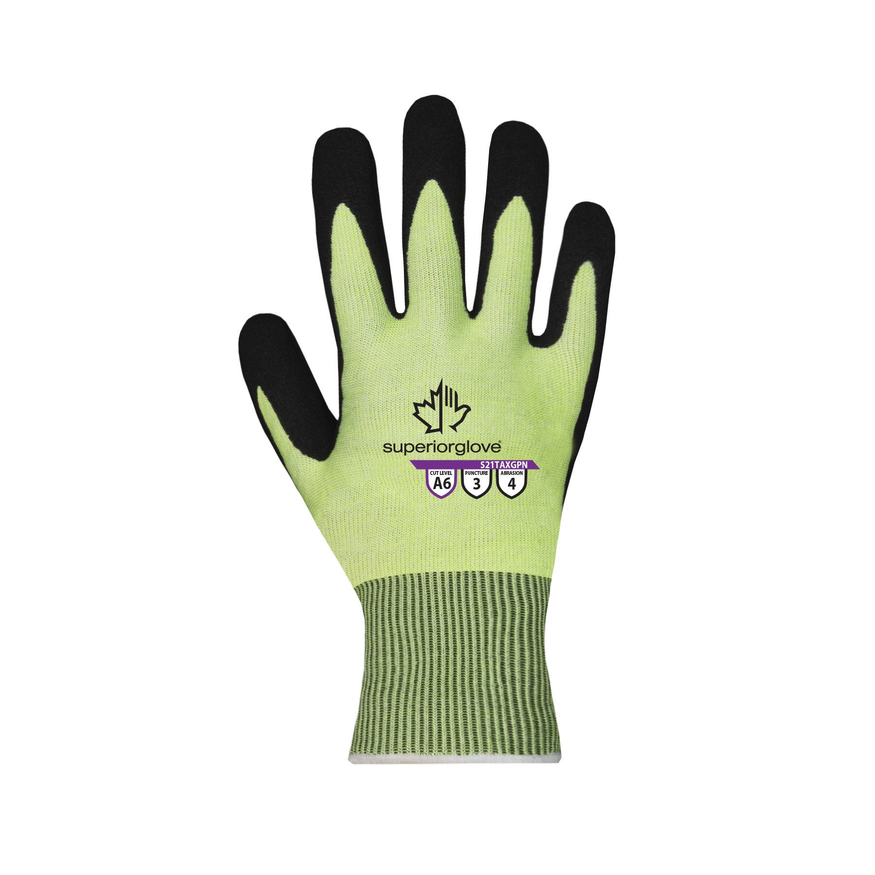 GLOVE HI VIZ CUTA6 NTRL PM VP SW GRN 12