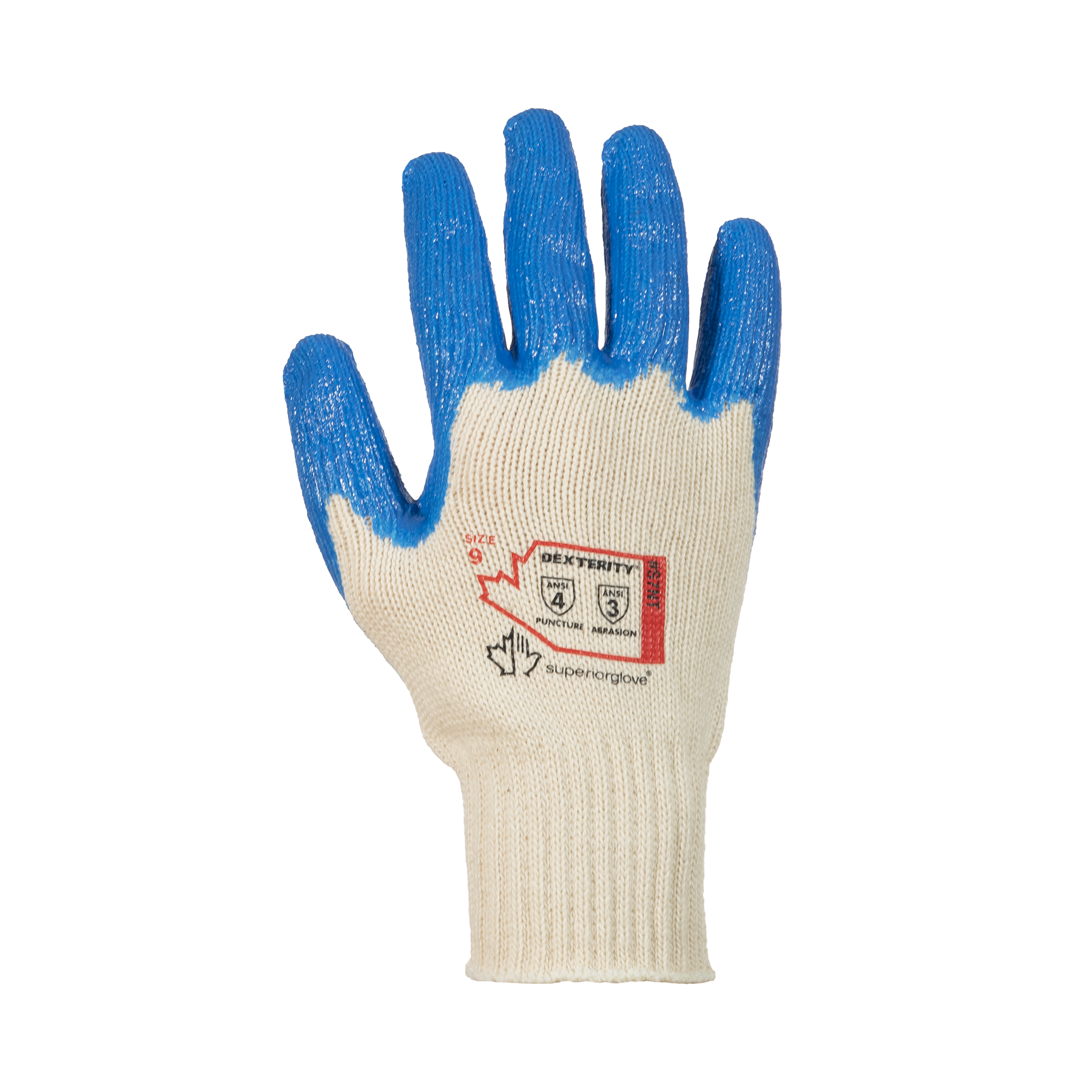 GLOVE BULLDOG NT 7GA NTRL CT WHITE 6