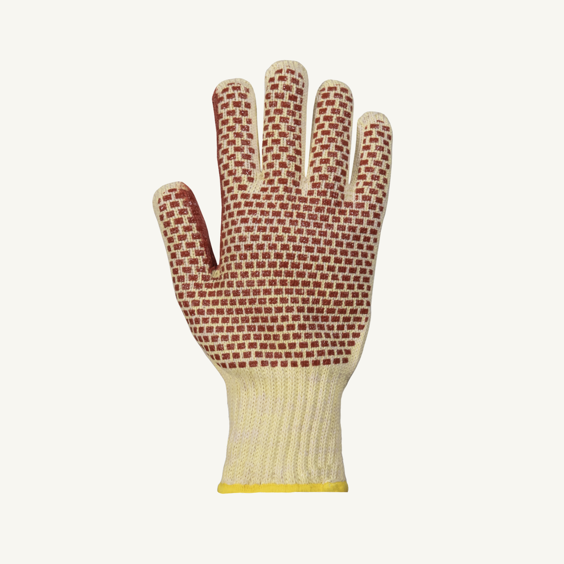 GLOVE CUTA2 HEAT 3 NITRILE DOTS VP YLW L