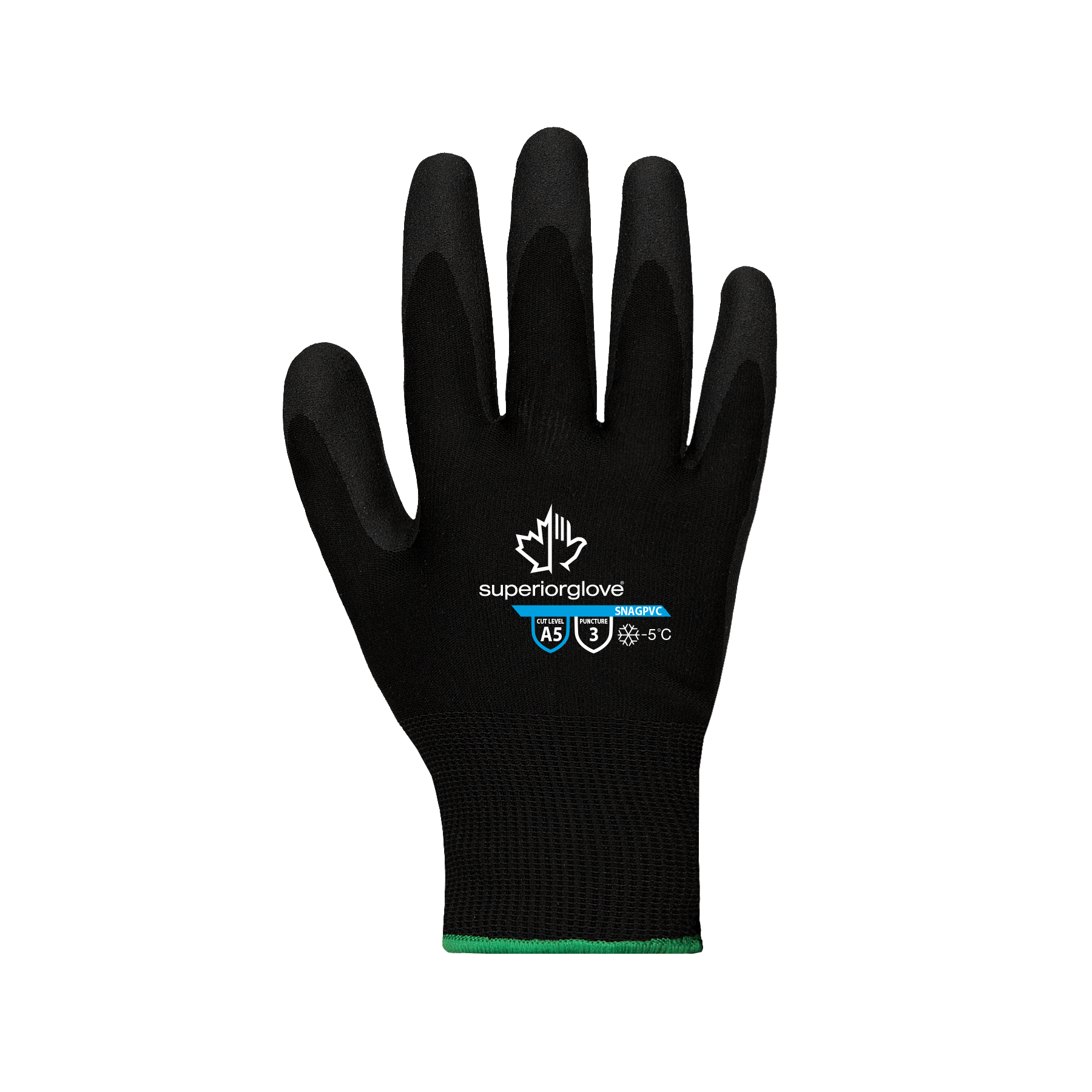 GLOVE COLDCUT A5 PVC PALMS VP BLK M