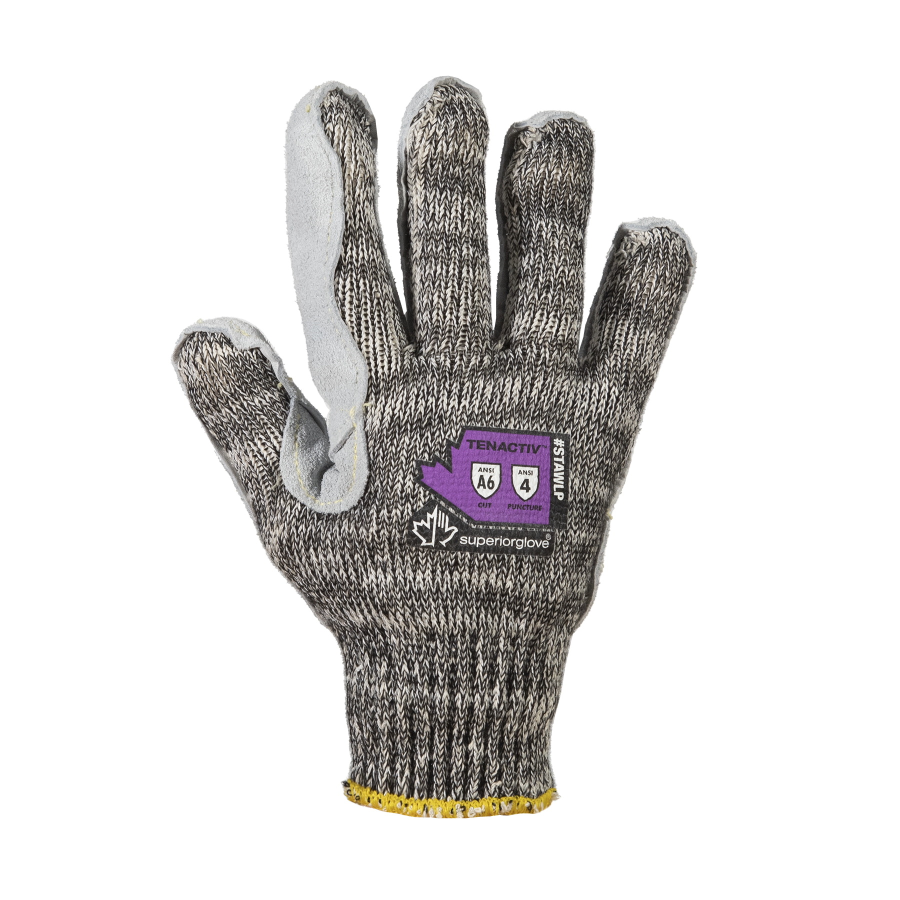 GLOVE CUTA6 WITH LTHR PALMS VP GRY 2XL