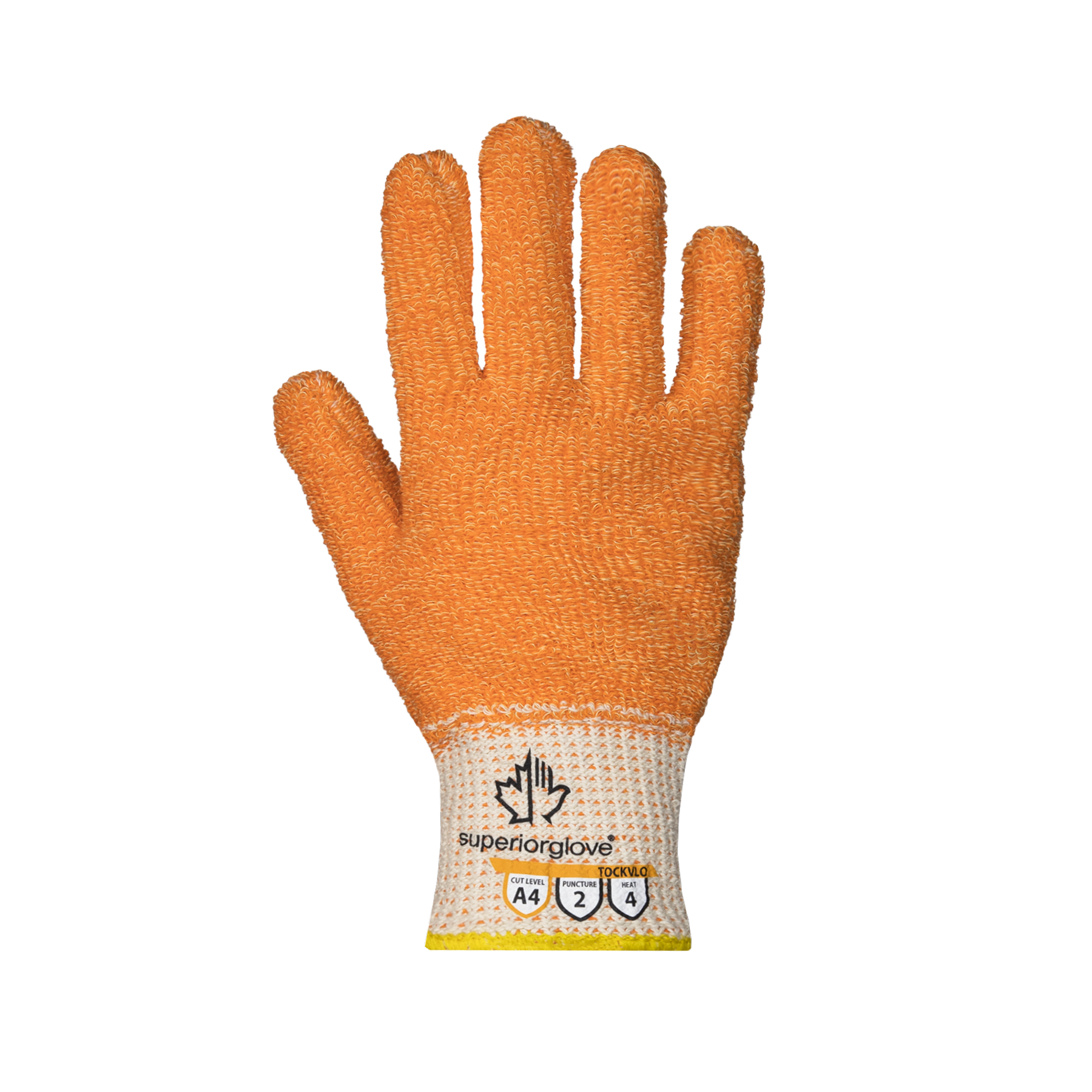 GLOVE HEAT 4 CUT A4 TERRY LOOP ORNG 4XL