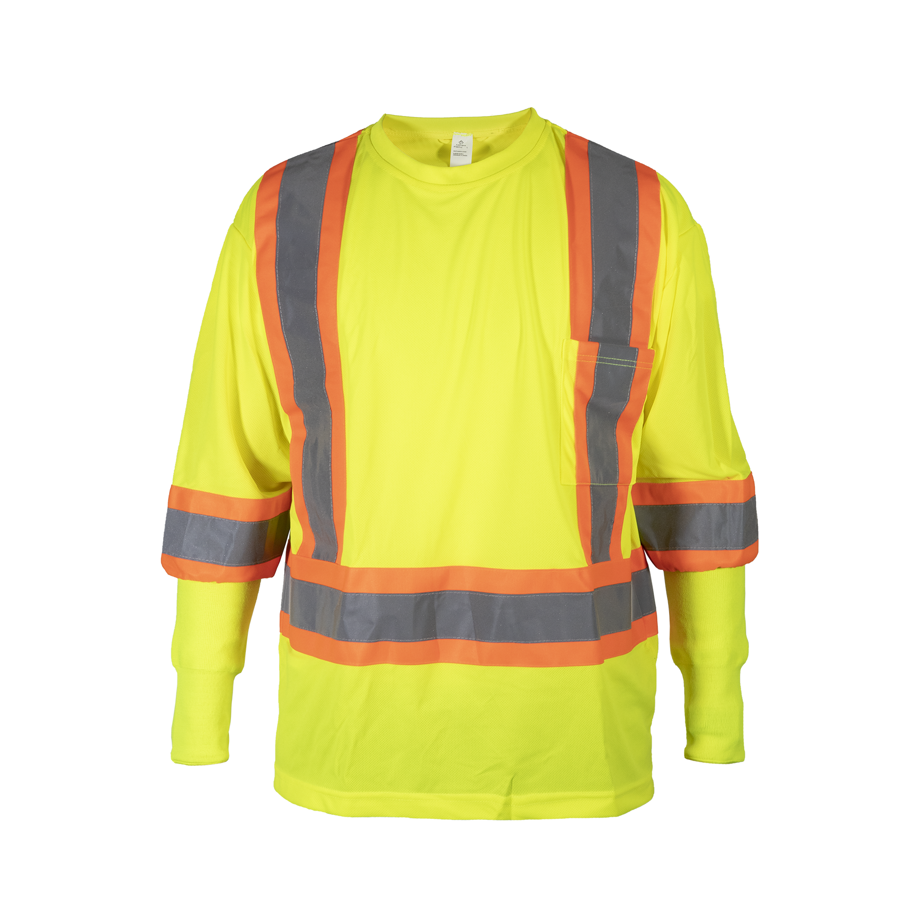 SHIRT HV GRNTRAFFIC SHRT WITH CR SLVS L