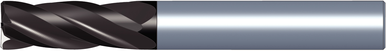 Kennametal 5824127 0.0787 in Milling Dia, 0.1575 in LOC, 1.4961 in OAL, 4 Flutes, Carbide, TiAlN, Square End Mills