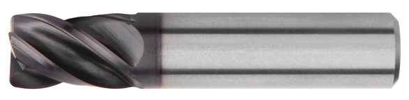 Kennametal 4169811 0.5000 in Milling Dia, 0.6250 in LOC, 2.1563 in OAL, 4 Flutes, Carbide, AlTiN, Square End Mills