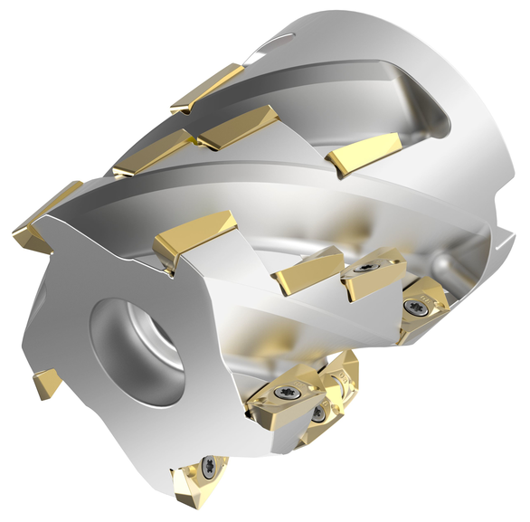 Kennametal 3831819 2.4800 in Milling Dia, 2.9530 in Shank Length, 2.0800 in Max Depth, 2.9530 in OAL, 20 Inserts, Coolant Through, Indexable Square-Shoulder End Mills