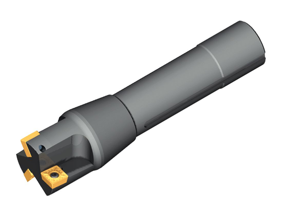 Kennametal 1229112 1.5000 in Milling Dia, 1.2500 in Shank Length, 0.2590 in Max Depth, 5.1800 in OAL, 4 Inserts, Non-Coolant Through, Indexable Square-Shoulder End Mills