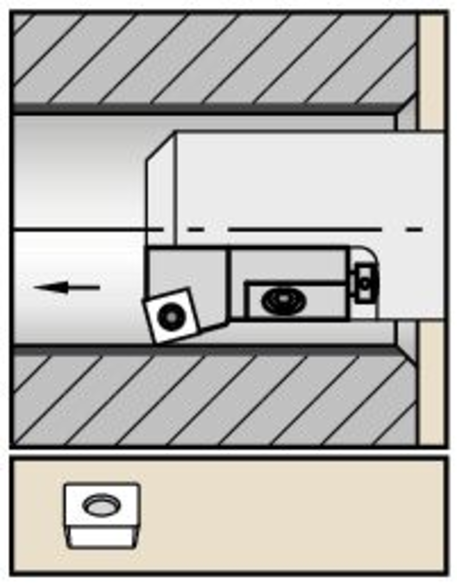 Kennametal 1098720 Series Screw-On, Cutting Direction Right Hand, Boring Cartridge