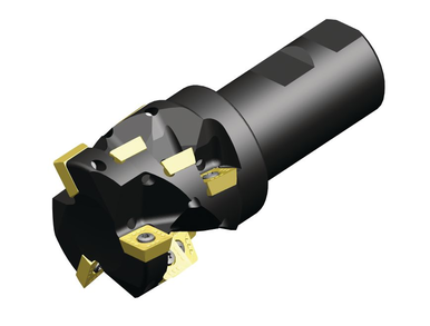 Kennametal 2528269 2.0000 in Milling Dia, 4.5300 in Shank Length, 1.6913 in Max Depth, 4.5300 in OAL, 12 Inserts, Coolant Through, Indexable Square-Shoulder End Mills