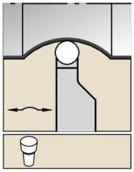 Kennametal 13176596 0.2500 in Min Width, 1.500 in Max Depth, TRM-M, Indexable Grooving Blade