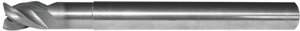 KENNAM 3637413 0.0197 in Corner Rad, 0.3150 in Mill Dia, 0.4724 in LOC, 2.9921 in OAL, 3 Flutes, Carbide, Uncoated, Corner Radius & Corner Chamfer End Mill