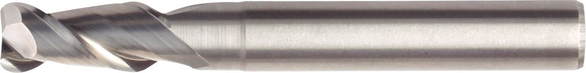 KENNAM 2430471 0.0197 in Corner Rad, 0.9843 in Mill Dia, 1.4764 in LOC, 5.3150 in OAL, 2 Flutes, Carbide, Uncoated, Corner Radius & Corner Chamfer End Mill